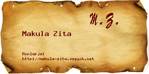 Makula Zita névjegykártya